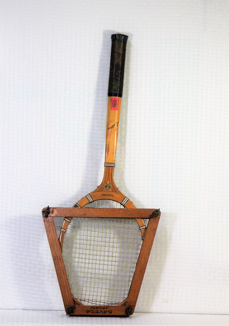 Ancienne Raquette De Tennis Spalding Bros 1905 - Bois Tournoi Rare Collection