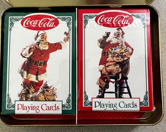 Coca-cola Christmas Playing Cards 1994, Limited Edition, Two Decks