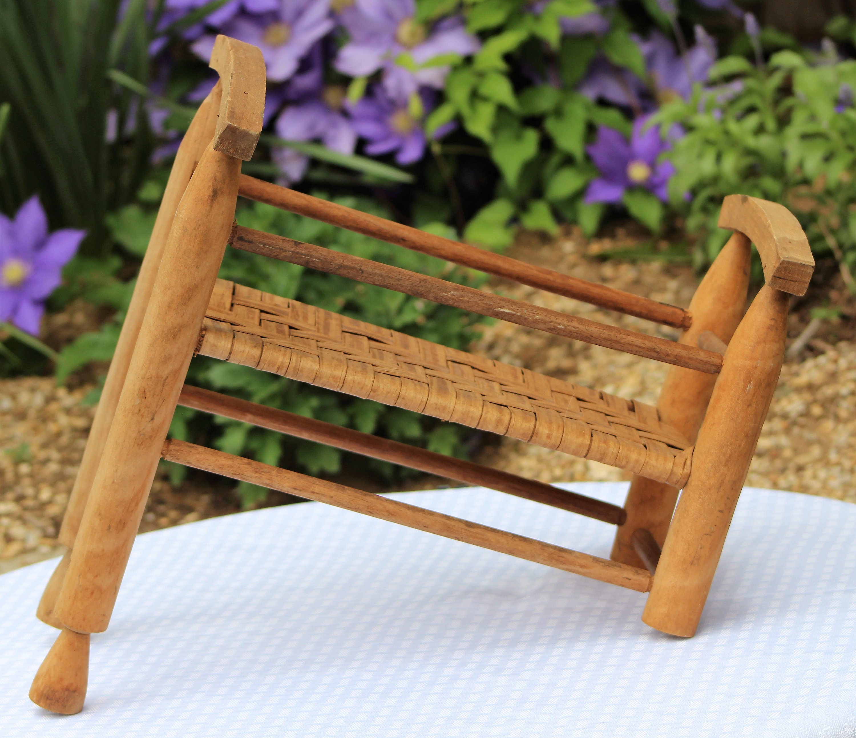 you & me rocking doll cradle