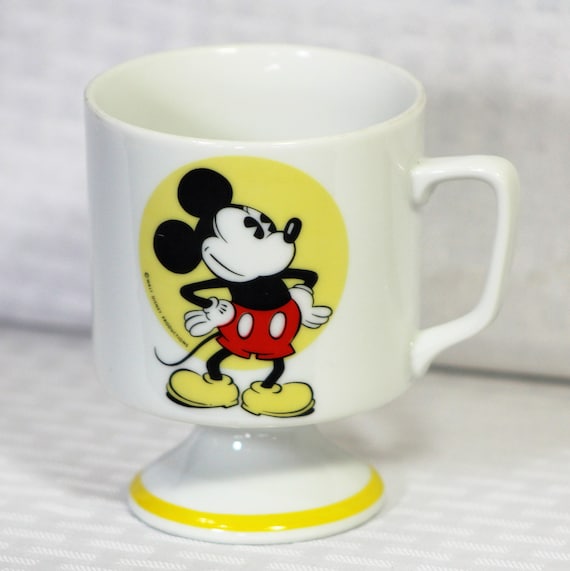 Mickey Mouse, Footed Mug, Walt Disney Productions, Made in Japan 