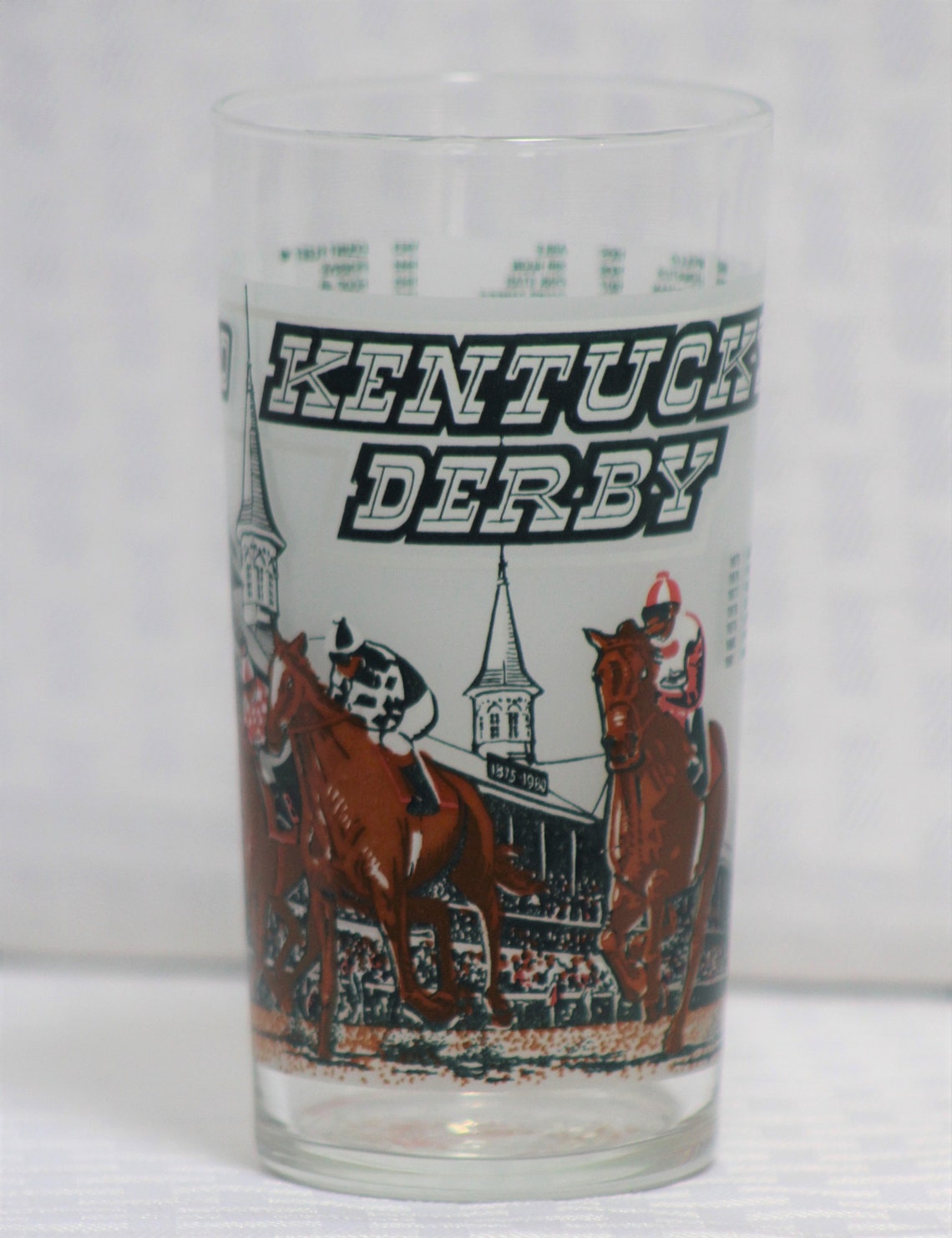 4 Vintage Kentucky Derby Mint Julep Glasses Churchill Downs Etsy
