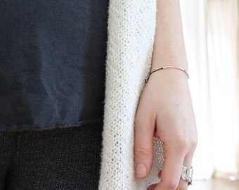 BITCH Bracelet in Morse Code, Gift For Best Friend, Swear Word Jewelry, Hidden Word, The Future is Female, Motivational Quote