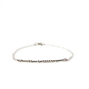 WITCHY Morse Code Bracelet, Gift for Wiccan, Secret Message Jewelry, Tie On Bracelet