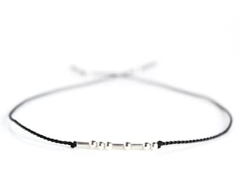 NERD Morse Code Bracelet for Geeky Science Nerds, Gift for Women in Science, Science Jewelry,