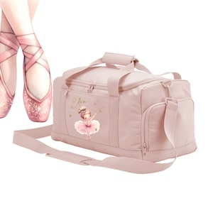 Sac de sport / de voyage personnalisé au prénom / maternelle école / Danse Gymnastique Foot Basket Rugby Lion Panda Koala Renard Jungle