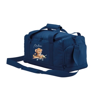 Sac de sport / de voyage personnalisé au prénom / maternelle école / Danse Gymnastique Foot Basket Rugby Dragon Eléphant Lapin Biche Lion