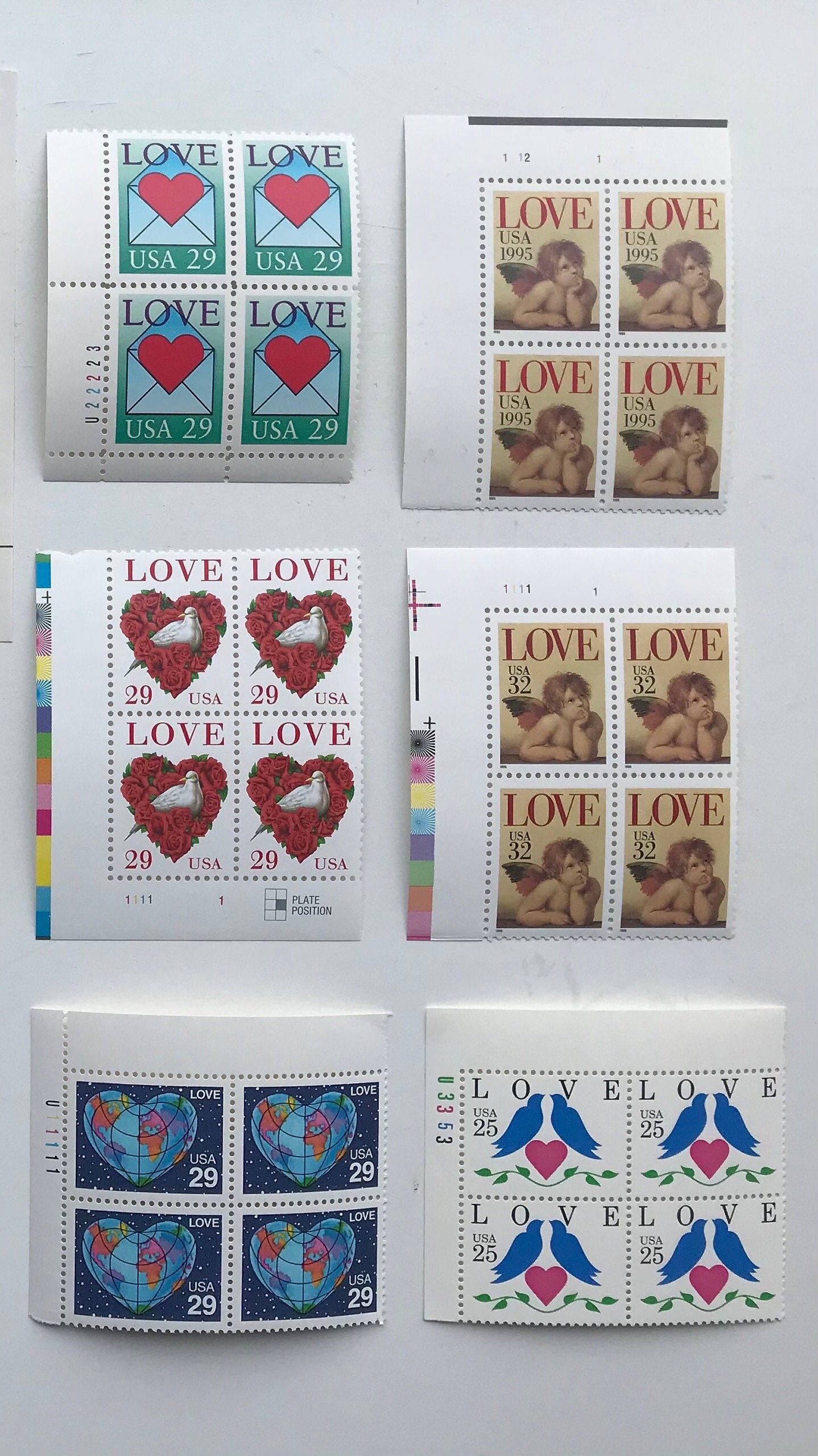 Love Stamp Set/Set of 49 USPS Postage Stamps for Etsy