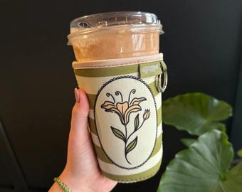 Flower Iced Coffee Sleeve