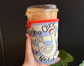 Farmhouse Chicken Iced Coffee Sleeve