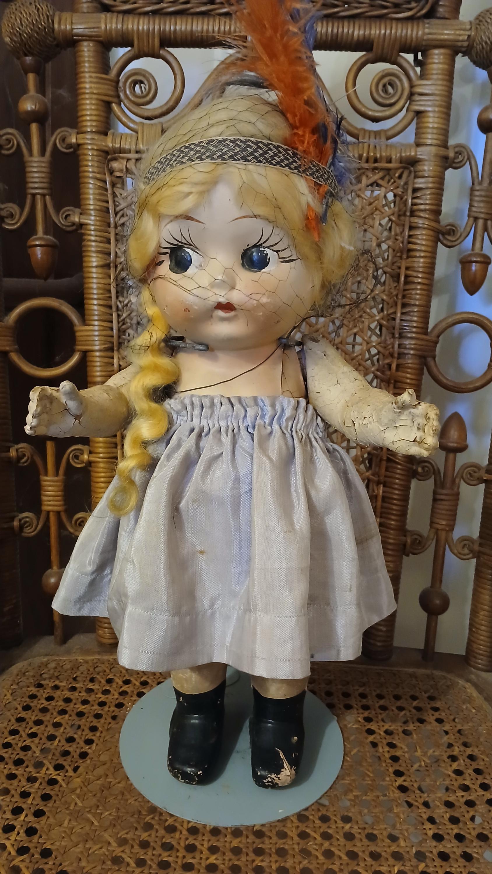 Antique Gem Composition Doll - Etsy Antique Gem Composition Doll - Etsy