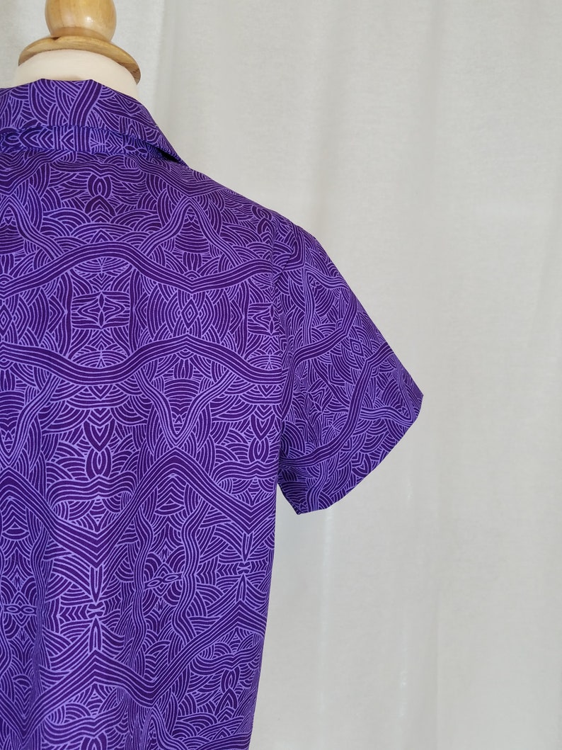 Toddler Boy's Shirtsize 3tbuttonup Short Sleevepurple Tribal
