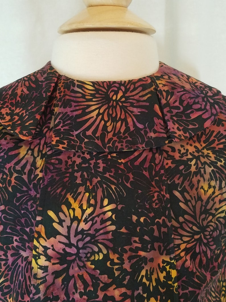 Toddler Dress-Size 2T-Sleeveless-50s Retro-Black Purple /& Gold Mums Batik-100/% Cotton-Ready to Ship