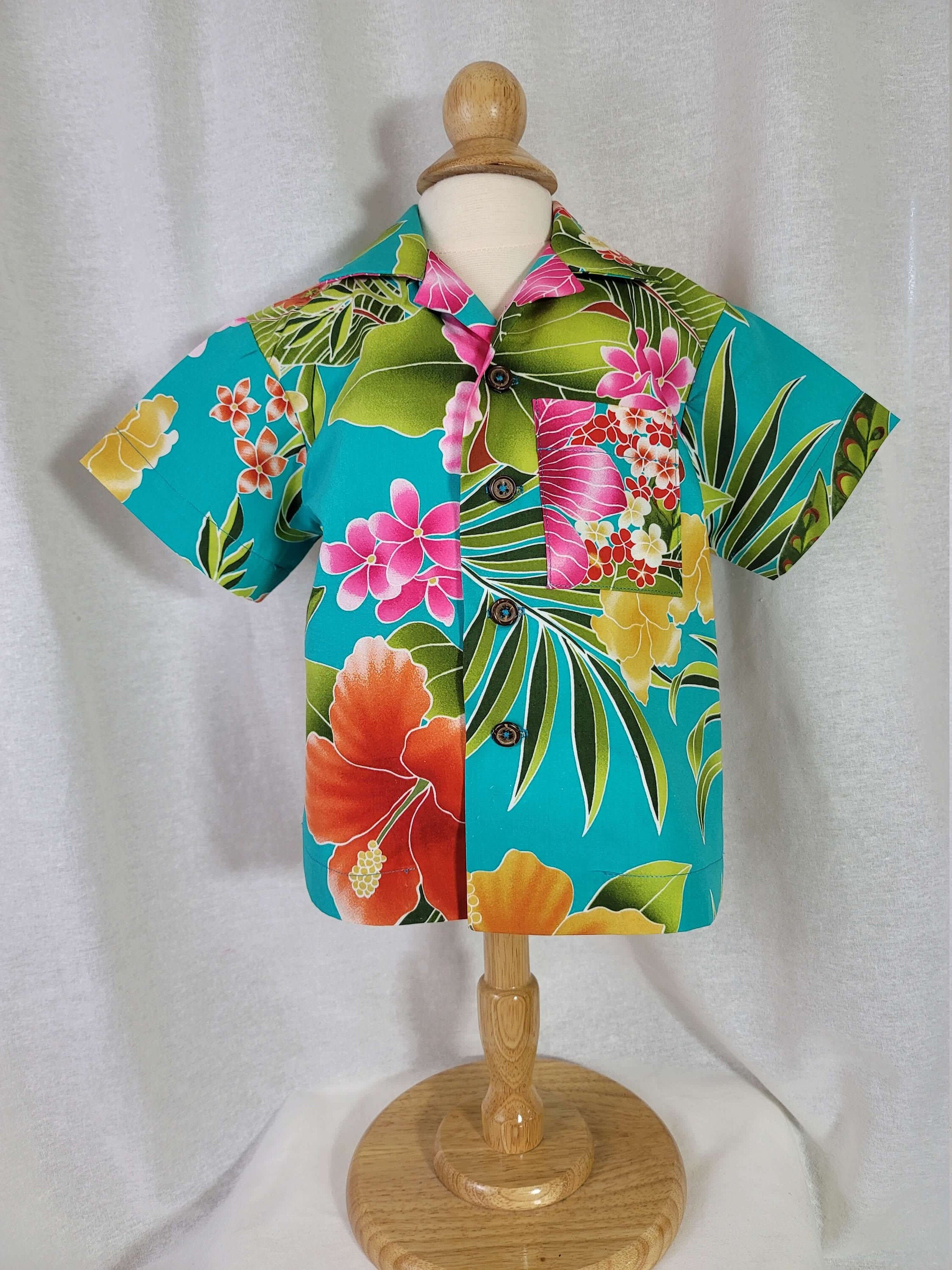 Baby Aloha ShirtSize 1/2THawaiian Buttonup Short Etsy España