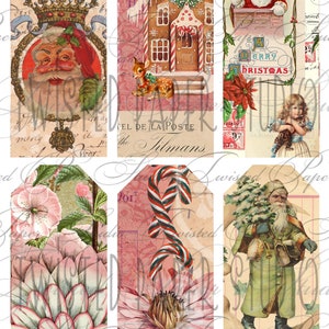 Kit digital de etiqueta de papel para diário de lixo doce doce de Natal