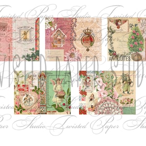 Sweet Candy Christmas Journal Kit - Normale und hohe schmale Seiten im Dokumentstil