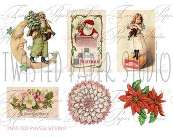 Sweet Candy Christmas Fussy Cut Images