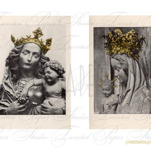 Madonna mit Kind religiöses Thema Ephemera Digital Kit