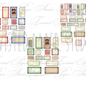 Fragment in Time Decorative Labels