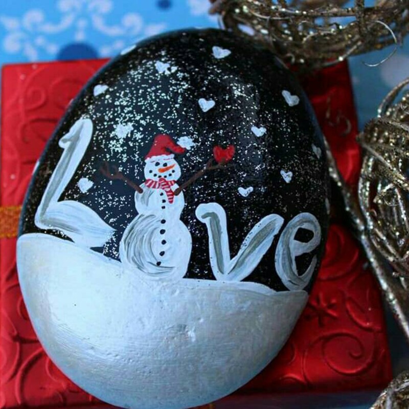 Christmas Painted Rocks - Etsy