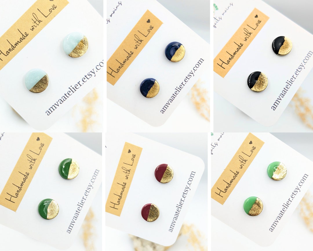 Boucles D'Oreilles Chat Noir Clous Animal 10mm Puces Chaton