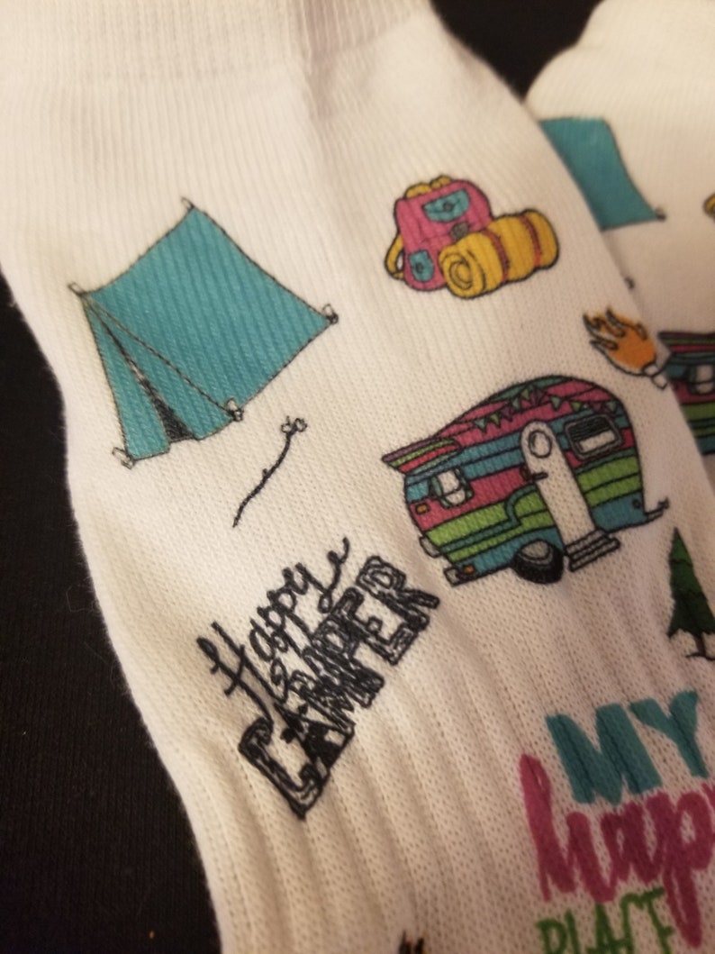 Camping Socks Novelty Socks for Adult and Youth Etsy