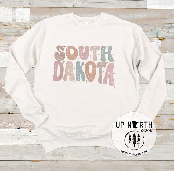 Vintage Look South Dakota Design Sweatshirt Unisex Gender Etsy