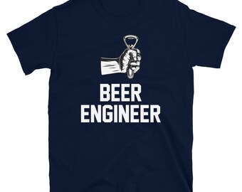 Funny Alcohol Bartender College Party Beer Engineer Short-Sleeve Unisex T-Shirt