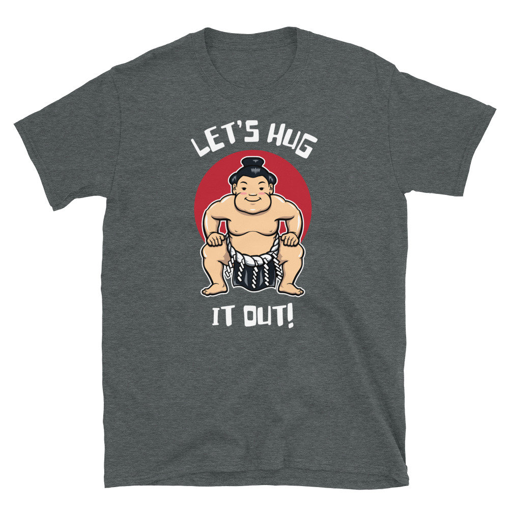 Funny Japanese Sumo Wrestler Let's Hug It Out Short-sleeve - Etsy