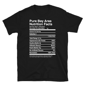 Pure Bay Area Nutrition Facts Short-Sleeve Unisex T-Shirt