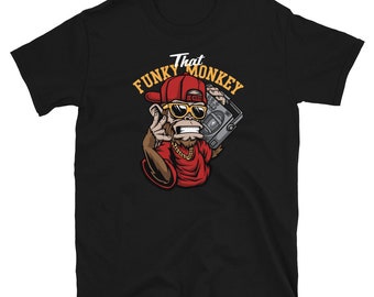 Pop Culture Retro 80s Classic Hip Hop That Funky Monkey Short-Sleeve Unisex T-Shirt