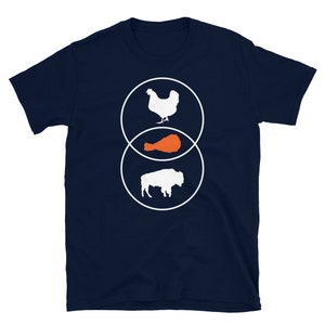 Funny Football Mafia Buffalo Chicken Wings Tailgate Party Short-Sleeve Unisex T-Shirt
