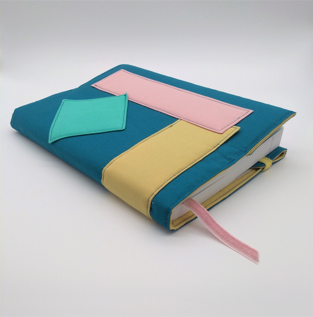 Handmade Book Cover Padded Book Cover Book Protector Jacket Etsy