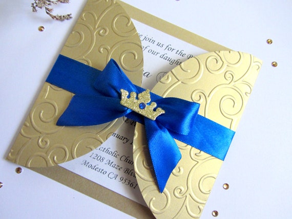 Royal Prince First Birthday Invitation Prince 1st Birthday Etsy