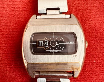 Vintage GANET Digital Herrenuhr Schweizer Uhr