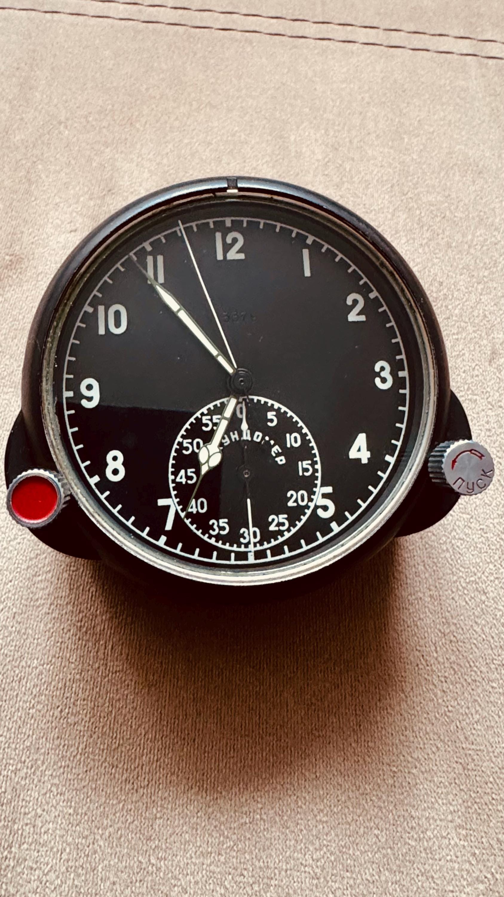 Chronograph Clock From a Russian Mig-29 Aircraft - Etsy