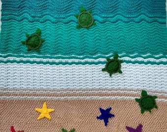 Hatchling's Journey Baby Blanket - Digital Pattern Download