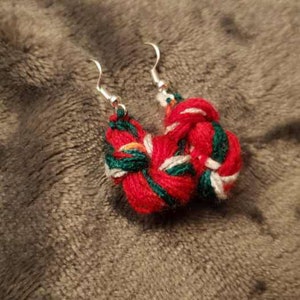 Yarn Hank/Skein Earrings Noel