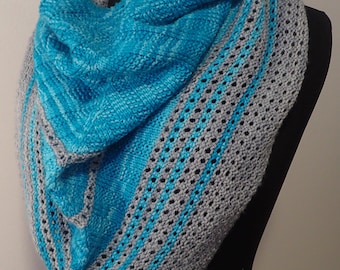 Handknit Textured Lace Shawl