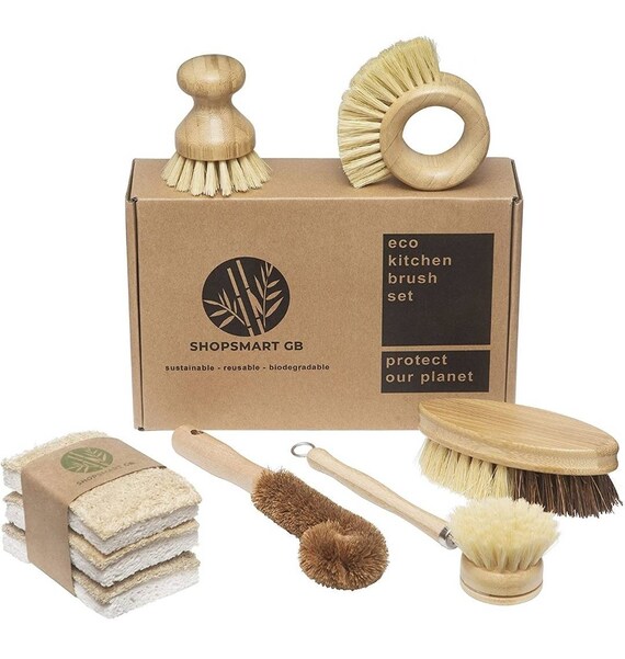 Zero Waste Eco Friendly Dish Brush Set Washing up Brushes Etsy UK