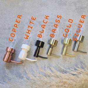 Replacement pumps for your amber or clear bottles, price per is per pump inc straw