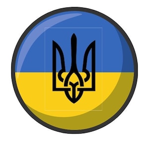2023 Ukraine Blue Yellow Flag ornaments Trident svg Small Souvenir Україна Український прапор Украина ウクライナ png Emblem gift Ukrainian decor
