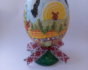 Ovos ucranianos de madeira para decoração de Páscoa, decoração para casa, ovos Pysanka, decoração de primavera para as festas, enfeites de flores, presentes da Ucrânia, decoração folclórica, presente personalizado.
