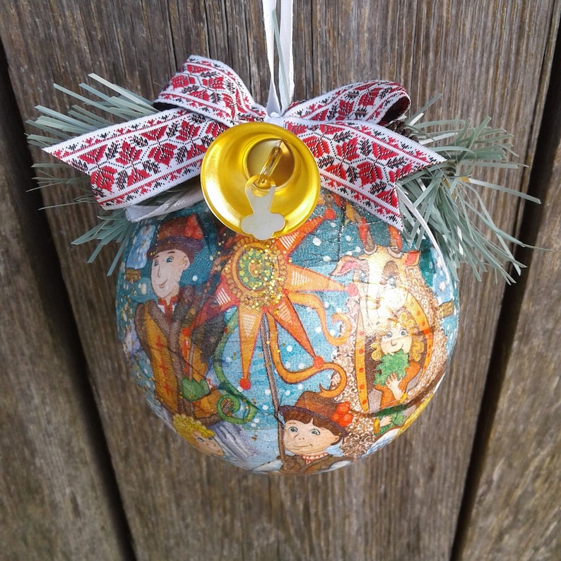 Vertep Ukrainian Christmas Ornaments Balls Gift for Mom Souvenir Folk