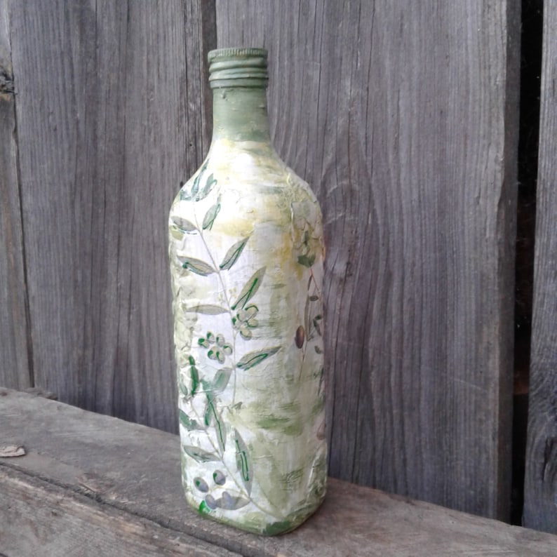 Italian Kitchen Decor Decorative Vinegar Bottles / ITALIAN