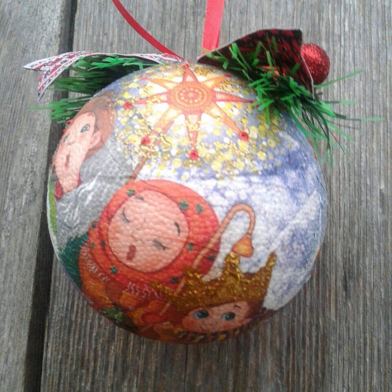 Vertep Ukrainian Christmas Ornaments Balls Gift for Mom Souvenir Folk