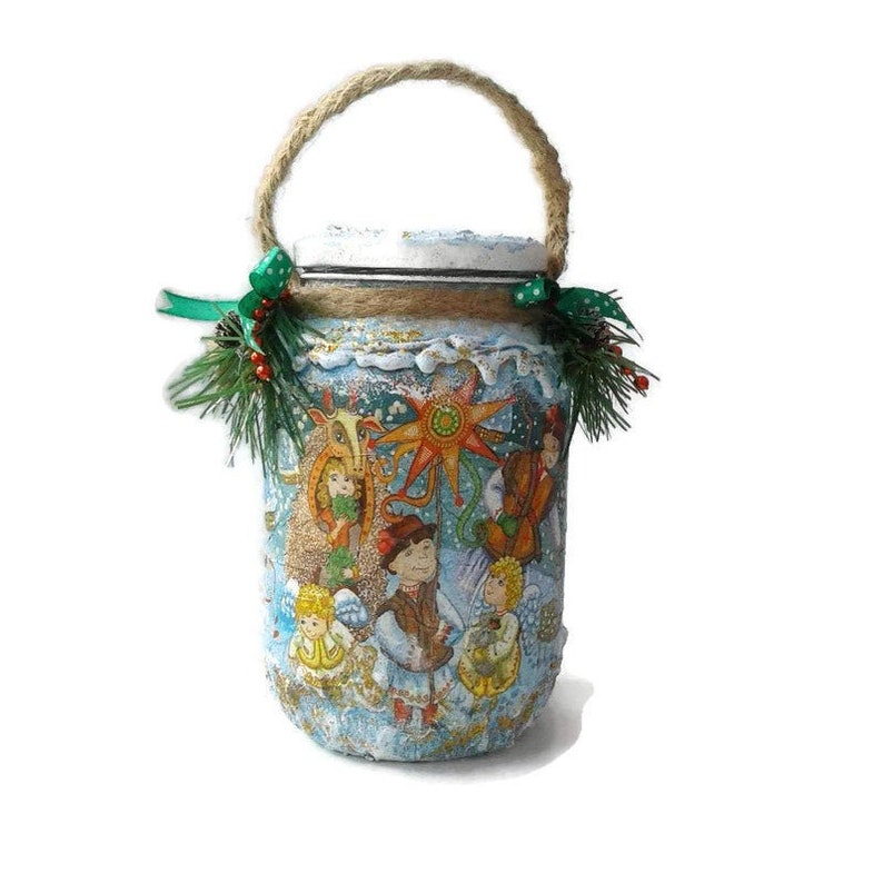 Ukrainian Gift Souvenir Christmas Nativity Jars Ornaments Etsy