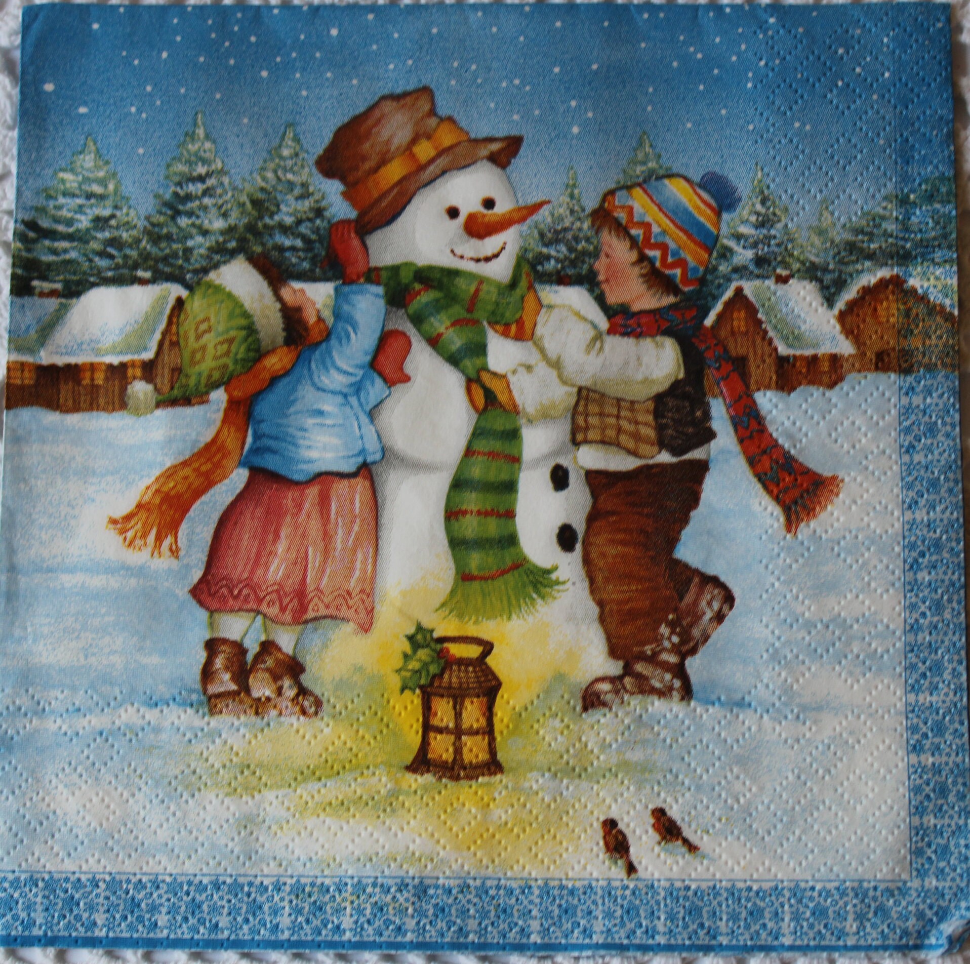 Decoupage Napkin Christmas Decoupage Napkins Beautiful Holiday Etsy