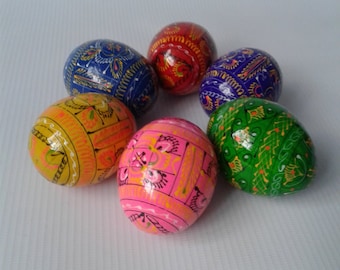 Kit de ovos de Páscoa ucranianos Pysanka, enfeites de ovos, decoração de Páscoa em madeira, lembrança folclórica tradicional da Ucrânia, decoração de cesta de presentes artesanais