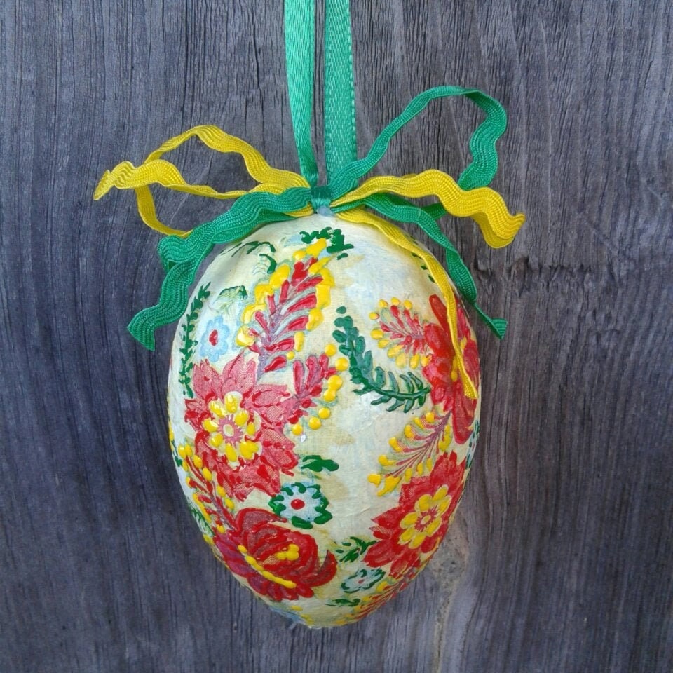 Easter Egg Pysanka Holiday Decoration Flower Ukrainian Ornaments ...