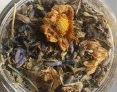 Anxiety Stress-free Tea Blend Nervine Tea, Adaptogen Tea, Herbal Loose Leaf Tea, Lemon Balm Lavender Tea